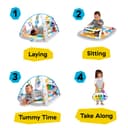 Baby Einstein 4-in-1 Kickin Tunes Play Gym, Tummy Time Baby Play Mat with Kick Piano, Music & Language Discovery, Sensory Toys, Lights & Sounds, for Newborns & Up - 2