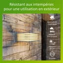 Philips myGarden Applique d'extérieur Shades, max. 15W, sans ampoule, E27, IP44 résistant aux intempéries, gris - 5