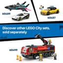 LEGO City Airport with Airplane Toy - Miniature Model Kit w/Terminal, Plane, Tug Car, Bridge, 9 Minifigures & Accessories - Birthday Gift Idea for 8+ Year Old Boys - 60502 - 7