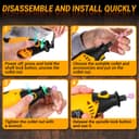 Outil Rotatif Multifonction 126 pièces: DEKOPRO Outil Rotatif 220V pour bois/métal, kit de forets électriques avec arbre flexible pour meulage, gravure, polissage, nettoyage - 5