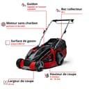 Einhell Tosaerba a batteria GE-CM 43 Li M Kit Power X-Change (36V, 43 cm larghezza di taglio, fino 600 m², Brushless, funzione mulching, 63L sacco raccoglitore, incl. 2x 4,0Ah + 2x caricabatterie) - 3