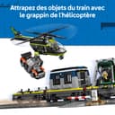 LEGO City Police Train Heist Toy - Remote Control Train Model Kit w/Circular Track, Helicopter, Rally Car & 6 Minifigures - STEM Birthday Gift for 7+ Year Old Boys - 60508 - 6