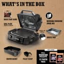 Ninja Woodfire Electric BBQ Grill & Smoker, 7-in-1 Outdoor Grill & Air Fryer, Roast, Bake, Dehydrate, Uses Woodfire Pellets, Weather Resistant, Non-Stick, Portable, Electric, Grey/Black, OG701UK - 2
