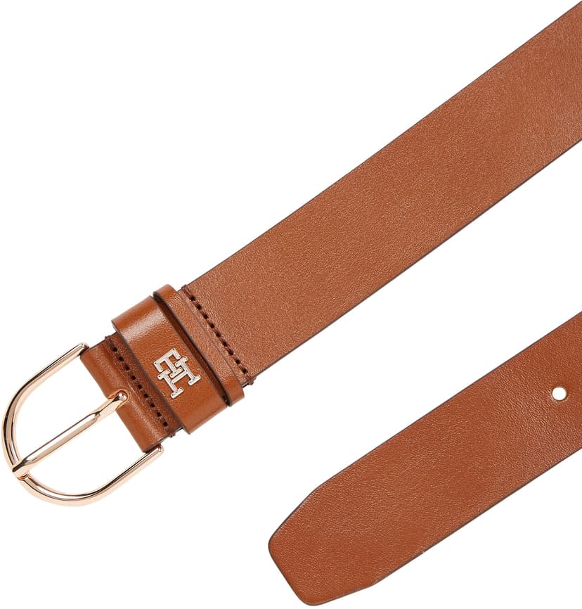 Tommy Hilfiger Ceinture Femme Essential Effortless 3,5 cm Boucle Ardillon, Marron (Cognac), 135 cm - 2