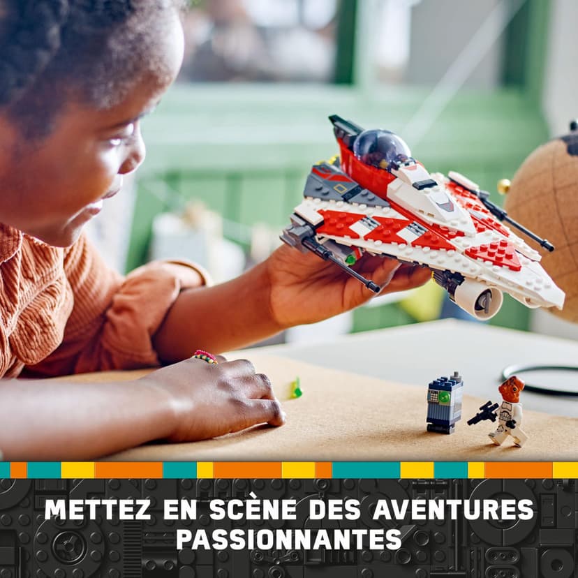 LEGO Star Wars Jedi Bob’s Starfighter Buildable Toy Vehicle for 8 Plus Year Old Boys & Girls, with 2 Character Minifigures and a Droid figure, Birthday Gift Idea for Kids and Fans 75388 - 5