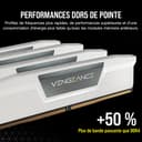 CORSAIR Vengeance DDR5 RAM 32Go (2x16Go) Jusqu'à 6400MHz CL36-48-48-104 1.35V AMD Expo Intel XMP 3.0 Mémoire pour Ordinateur de Bureau – Blanc (CMK32GX5M2B6400Z36W) - 3