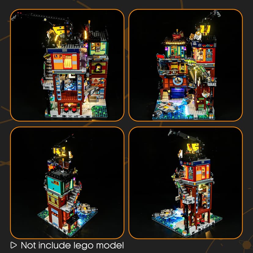 LIGHTAILING Light For Lego-71837 NINJAGO City-Workshops - Led Lighting Kit Compatible With Lego Building Blocks Model - NOT Included The Model Set - 2