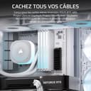CORSAIR FRAME 4500X RS-R ARGB Panoramic Glass Mid-Tower PC Case – InfiniRail Mounting System, Fits Dual 360mm Radiators, GPU Anti-Sag, 3x RS120R Fans Included – White - 8