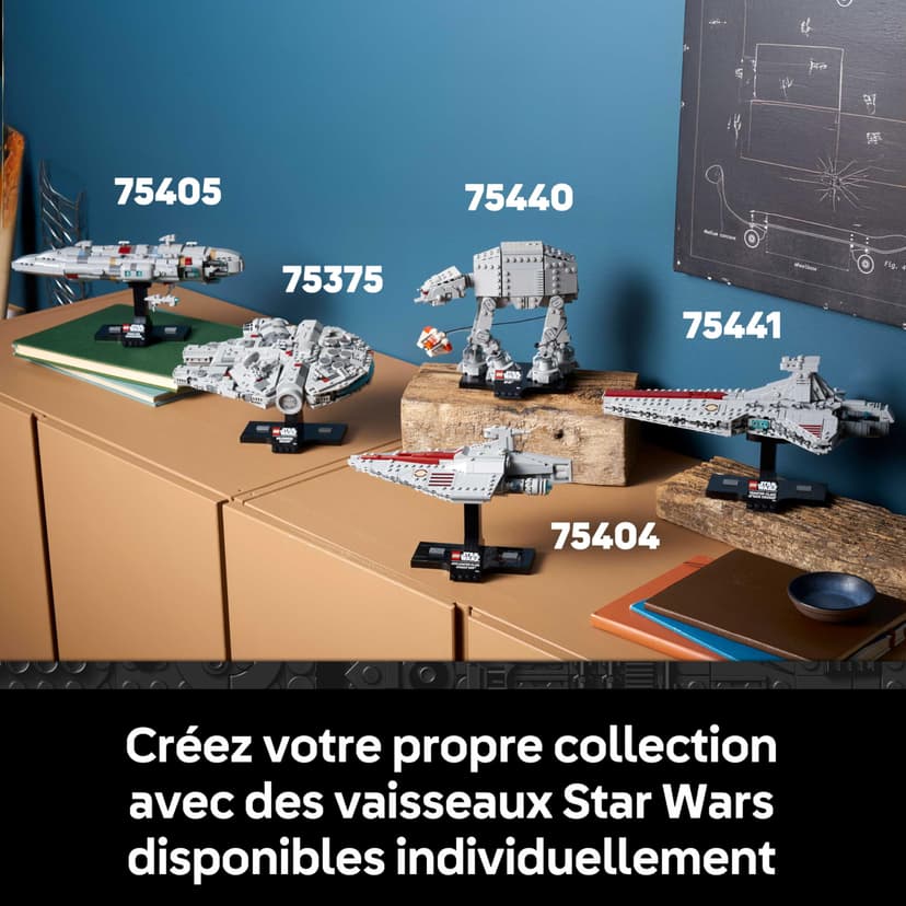 LEGO Star Wars 75441 Le Croiseur d’Assaut de Classe Venator - Set de Construction Adulte - Maquette du Vaisseau de la République - Décoration Salon - Cadeau Collector pour Fans de La Revanche des Sith - 7
