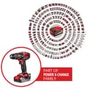 Einhell Cordless Impact Drill Driver with Battery and Charger 18V Power X-Change, 44Nm, 3-in-1 Combi Drill, Hammer Drill and Screwdriver, Battery Powered Drill Set - TE-CD 18/44 Li-i - 2