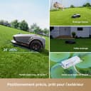 MOVA 1000 Robotic Lawnmower, UltraView Wireless Installation and Accurate Mapping up to 1000 m², smart Obstacle Avoidance, app Control, Improved Off-Road Wheels, U-Shaped Mowing, Fast Charging - 4