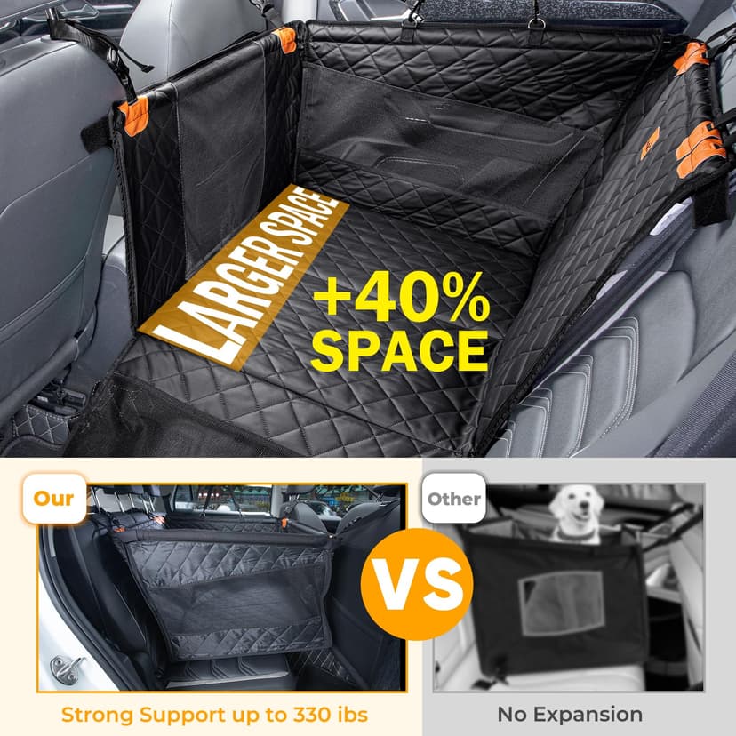 Pecute Extra Stable Dog Car Seat - Pet Car Seat Scratch Proof Car Seat for Dogs Large - 2
