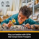 LEGO Star Wars 75431 327th Star Corps Clone Troopers Battle Pack - Collectible Toy incl. 4 Minifigures, 3 Battle Droid Figures & an AT-RT - Gift for 7+ Year Old Boys & Revenge of the Sith Fans - 2