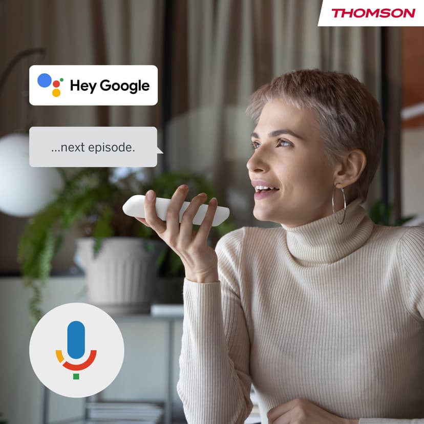 Thomson Streaming Box 240UK, 4K UHD, Google TV, Google Cast, Google Voice Control, Wifi, Bluetooth, Dolby Atmos, HDR10 - 6