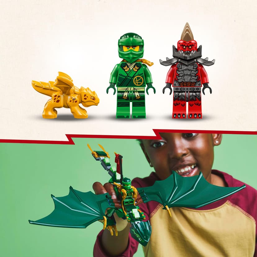 LEGO Ninjago Le Dragon Vert de la forêt de Lloyd - Jouet de Construction avec 2 minifigurines et Un Dragon articulé - Stimule Le Jeu créatif - Idée de Cadeau pour garçon dès 6 Ans 71829 - 4