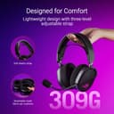 ASUS ROG Pelta - Casque gaming sans fil - connectivité tri-mode avec Speednova, membranes de 50mm plaquées en titane, micro à bande ultralarge de 10mm, batterie de 60 heures, conception légère de 309g - 2