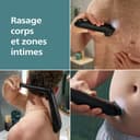 Philips Bodygroom série 7000 - tondeuse hommes avec tête flexible 2D, système de rasage Triple protection, têtes interchangeables, zones intimes, 100% étanche, autonomie 120 min, modèle BG7480/15 - 2