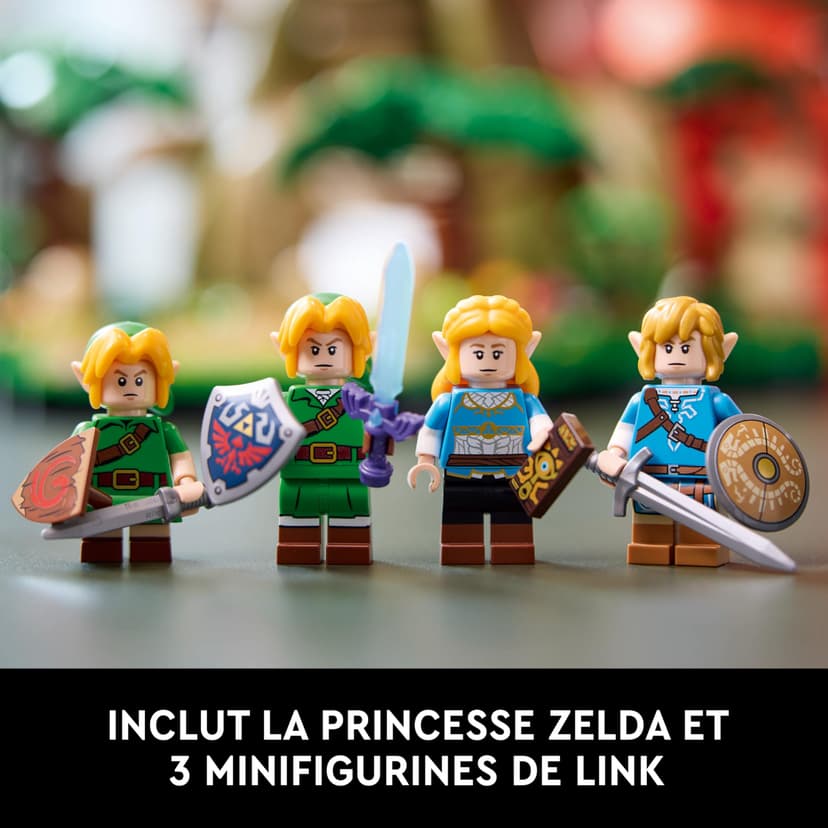 LEGO The Legend of Zelda Vénérable Arbre Mojo 2-en-1 - Kit de décoration Collector - Princesse Zelda & 3 minifigurines de Link - Set de Construction pour Adulte - Cadeau pour Fans de Jeux vidéo 77092 - 6