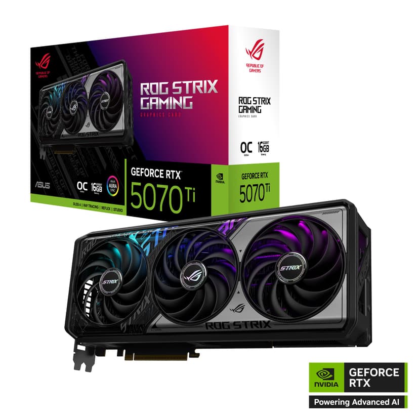 ASUS GeForce RTX 5070 Ti ROG Strix (16GB GDDR7/PCI Express 5.0/2482MHz/28000MHz) - 8