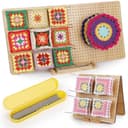 Aeelike Crochet Blocking Board and Pins, Folding Blocking Board for Crochet, 22.5inch Extra Large Foldable Crochet Blocking Board with 40pcs x 15cm Pins for Granny Squares & Knitting Projects - 1