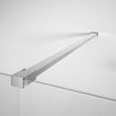 Front Bath Screen Fixed Panel – Transparent – Tempered Glass 6 mm Anti-Limescale – Silver Profile – Width 100 cm – Height 145 cm - 2
