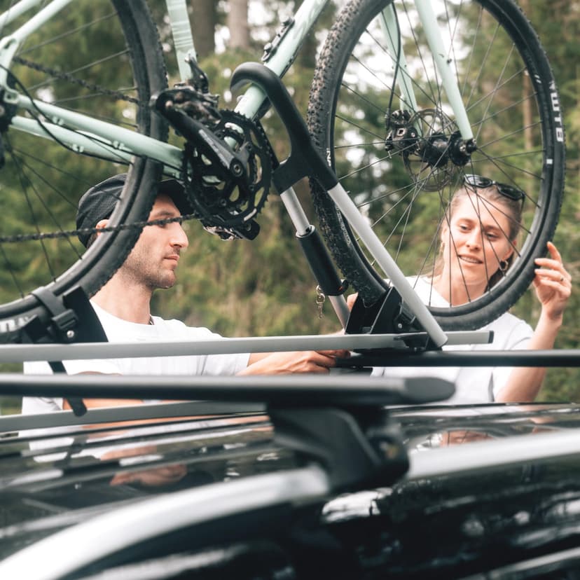 Atera 08227 Car bike carrier Giro AF+, silver - Car roof rack - for 1 bike up to 17 kg payload - 7