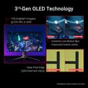 ASUS ROG Swift 32” 4K OLED Gaming Monitor (PG32UCDP) - WOLED, Dual Mode (4K 240Hz, FHD 480Hz), 0.03ms, G-SYNC Compatible, Custom Heatsink, AI Gaming, 99% DCI-P3,True 10-bit, USB-C 90W, 3yr Warranty - 3