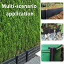 Meision Pack of 20 Plastic Nails Ground Anchors 25 cm, Lawn Edging Plastic Robust, Plastic Pegs, Suitable for Soft Soils in Lawns and Gardens, Anthracite - 4