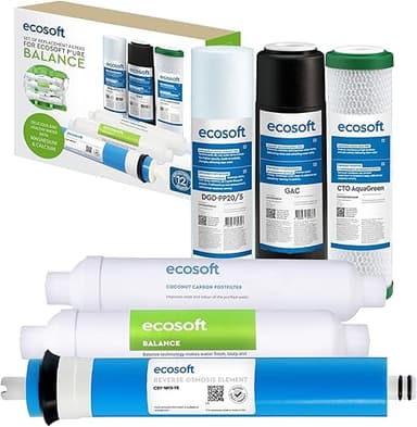 Ecosoft Filtre à osmose inverse - Set de recharges 5 étap…