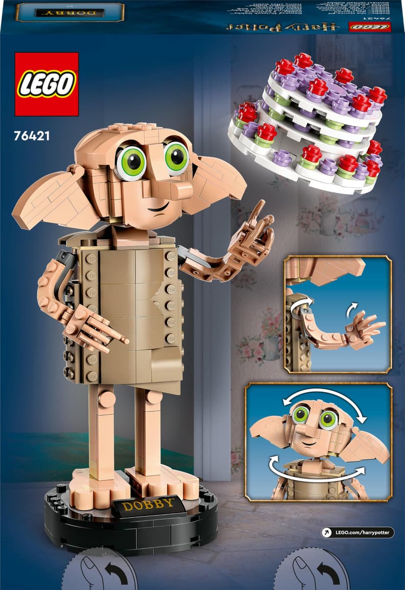 LEGO Harry Potter Dobby l’Elfe de Maison, Jouet Figurine et Accessoire de Décoration, Collection de Personnages, Cadeau pour Filles et Garçon Dès 8 Ans - 76421 - 12
