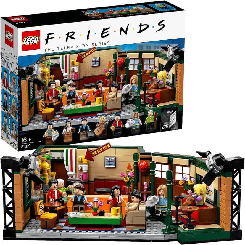 LEGO 21319 Ideas Central Perk avec Iconic Cafe Studio et 7 figurines de collection du 25e anniversaire, Friends Série TV, Idée Cadeau Fête des Mères - 1