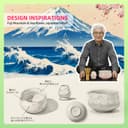 TEANAGOO 7 Pcs Matcha Set, Pink Matcha Kit, Ceremony Matcha Powder Kit,Matcha Tea Set for Making Latte,Matcha Whisk and Bowl with Scoop&Sifter,Fuji Design Ceramic Bowl,Gift for Matcha Lovers - 2