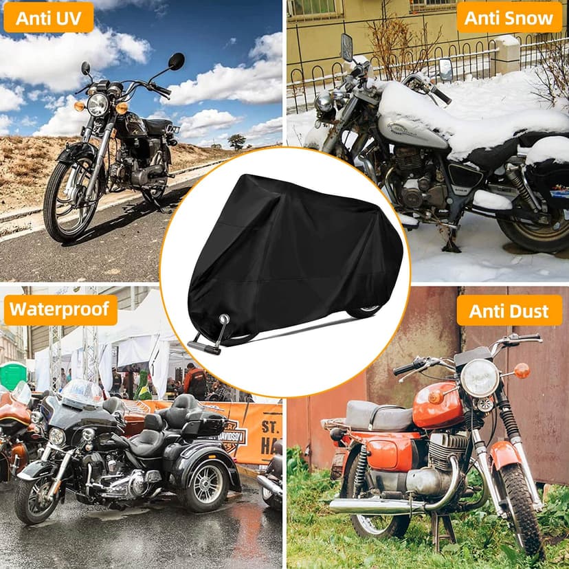 Motorcycle Tarpaulin XXL 245x105x125cm - 5