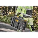 Heavy-duty toolbox with IP65 seal, 50kg load, auto-latching, removable tray, and tracker-ready design—ideal for secure, stackable jobsite tool storage. - 4