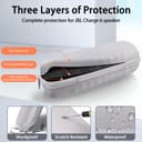 co2CREA Hard Carrying Bag Storge Case for JBL Charge 6 Portable Wireless Bluetooth Speaker with Detachable Shoulder Strap,Case Only - 8