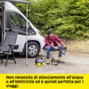 Kärcher Nettoyeur à Pression Mobile OC 3 + Kit Vélo, Débit : 2 L/h, Réservoir d'eau : 4 L, Tuyau : 2,8 m, Buse à Jet Plat, Brosse Universelle, Nettoyant, Bonnette Microfibres, Boîte de Rangement - 3
