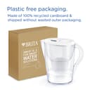 BRITA Marella XL Water Filter Jug White (3.5L) incl. 1x MAXTRA PRO Pure Performance cartridge - large-volume jug with digital LTI and Flip-Lid - now in sustainable Smart Box packaging - 6