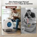 Devoko Self-Cleaning Pet Litter Box with Cute Cat Ears, Automatic XXL Enclosed Tray, Remote Control, Large Space, Safety & Odour Control, 90L Electric Litter Box for Multiple Cats - 7