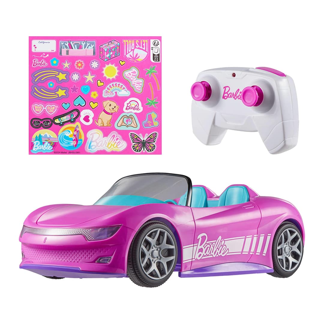 Hot Wheels Cabriolet Radiocommandé Barbie, Voiture décapo…