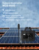 RC Micro Inverter 800W, 26-60V DC Input, Solar Inverter MPPT Microgrid Feed-in Converter with WiFi Monitoring for Mobile Phones, Black - 4