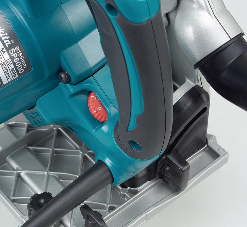 Makita SP6000J 165mm Plunge Cut Saw Complete with Connector Case/ Hex Wrench and Carbide-Tipped Saw Blade - 3