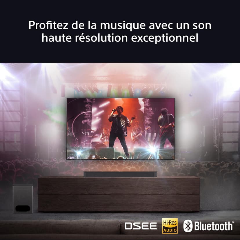 Sony BRAVIA Theatre System 6 (5.1-channel surround sound, 1000 W, with rear speaker and subwoofer, Dolby Atmos, DTS:X, AI Voice Zoom 3 with BRAVIA TV, DSEE, multi-stereo party mode) Black - 8