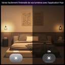 Philips Hue Essential Ampoule Connectée LED A60, White and Color Ambiance, Ampoule Philips Hue E27, 8W, 2200-6500 K, 806 lm, Intensité réglable, Compatible Alexa, Google et Apple Home, Pack de 4 - 4