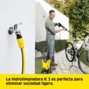Kärcher Nettoyeur Haute Pression K 3, Pression : Max. 120 Bar, Débit : 380 l/h, Surface : 25 m²/h, Filtre à Eau, Poids : 6 kg, Flexible et Pistolet Haute Pression, Rotabuse, Lance - 2