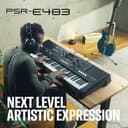 YAMAHA PSR-E483 Keyboard - Modern Portable Keyboard with 61 Touch Sensitive Keys, 860 Voices with 15 Super Articulation Lite, 345 Styles, Powerful Speaker and USB-C - Black - 4