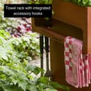 Barbecook Nestor Island Fire Bowl with Fire Plate BBQ Grill and Plancha Made of Corten Steel, 190 x 55 x 100 cm - 7
