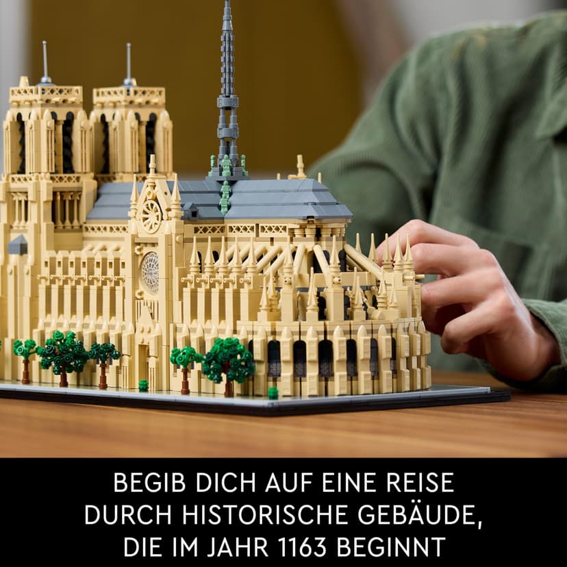 LEGO Architecture Notre-Dame de Paris Set, Model Kit for Adults to Build, Home or Office Décor, Collectible Gift for History-Loving Men, Women, Him or Her 21061 - 3