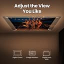 BenQ GV50 1080p Laser Portable Ceiling Projector with Tripod Base | Rotating Angle Projection | 500 Lumen | 18W Bass Bluetooth Speaker | Google TV with Netflix | Chromecast & AirPlay | Autofocus - 3