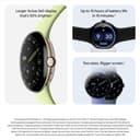 Google Pixel Watch 4 (45 mm) - Android smartwatch with Domed Display, Comprehensive Health and Fitness Tracking and Help from Gemini - Matte Black Aluminium Case - Obsidian Active Band - Wi-Fi - 6