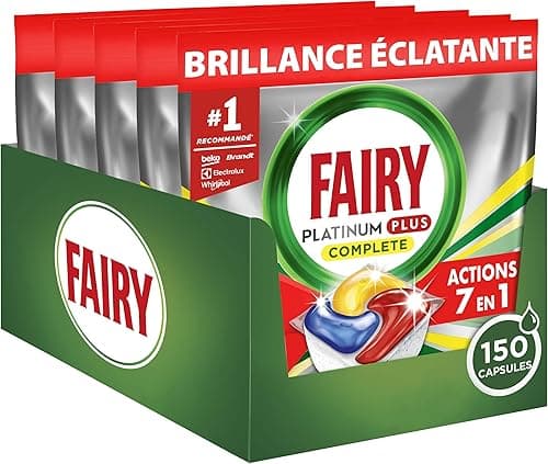 Fairy Platinum Plus Tablettes Lave-Vaisselle, 150 Tablett…